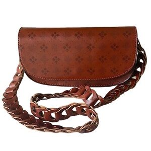 Patricia Nash Chelsea Chainlink Crossbody Signature Floret Print Minimal…